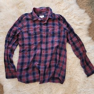 GAP NWT Men's Button Up Shirt Sz Large. LIghtweight Flannel/Jersey material.